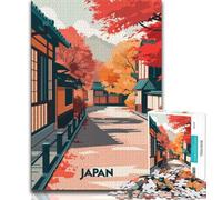 Autumn in Japan 1000 Pieces Jigsaw Puzzles for Adults And Teens,Stress Reliever Difficult Challenge Enhance Love between Couples 50x75cm