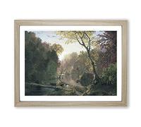 Autumn In North America By Frederic Edwin Church Classic Painting Framed Print | A2 Oak Framed Wall Art | Ready to Hang | Classic Religious Picture | Living Room Bedroom Lounge Office