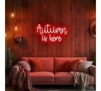 Autumn is Here Neon Sign, Fall LED Wall Light, Thanksgiving Party Sign, Halloween Decoration