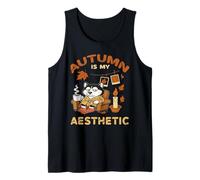 Autumn is My Aesthetic, Funny Fall is My Favorite. Tank Top
