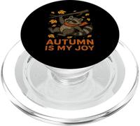 Autumn Is My Joy Cute Raccoon Design PopSockets PopGrip for MagSafe