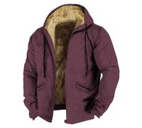 Autumn Jackets for Sport Work Walking Hiking Golf Running Europe And The United States Independent Station Border Solid 3D Printing Digital Hooded Sweater Brown Clothing Mens Wool Coats Jackets (S)