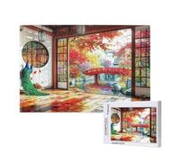 Autumn Jigsaw Puzzles for Adults 300 Piece,Japan Puzzles for Adults Wooden, Funny/Difficult/Impossible/Challenging Decompression Games, As a Birthday for Women and Men ML-900