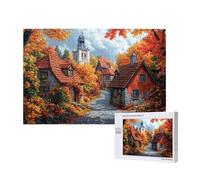 Autumn Jigsaw Puzzles for Adults 5000, Landscape Puzzles for Adults Wooden, Funny/Difficult/Impossible/Challenging Decompression Games, As a Birthday for Women and Men M-821
