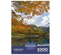 Autumn Lake 1000 Pieces Sturdy Paper Personalized Tree Puzzle for Eco-Conscious Buyers Relaxation Couple Activity 52x38cm/1000pcs