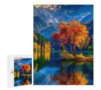 Autumn Lake Reflections Puzzle 1000 Teile Schwer Puzzle Spielzeug Lernspiel Impossible Herausforderungsspielzeug Für Erwachsene Kinder 500 PCS