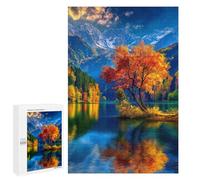 Autumn Lake Reflections Puzzle 1000 Teile Schwer Puzzle Spielzeug Lernspiel Impossible Herausforderungsspielzeug Für Erwachsene Kinder 1000 PCS