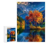 Autumn Lake Reflections Puzzle 1000 Teile Schwer Puzzle Spielzeug Lernspiel Impossible Herausforderungsspielzeug Für Erwachsene Kinder 300 PCS