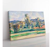 Autumn Landscape by Paul Cezanne Canvas Wall Art Print 30x20 Inch