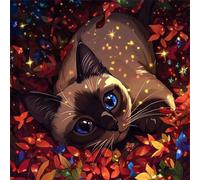 Autumn Leaf Cat 200 Piece Jigsaw Puzzles for Adults and Kids, Impossible Puzzle, Jigsaws 200 pieces for adults Gifts, Difficult jigsaw puzzles for The Whole Family