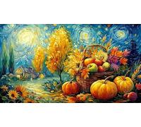 Autumn Leaf Landscape with Trees and River Recycled Paper Jigsaw Puzzle 1000 Piece - Fun Present & Great Gift Idea for Adults 75x50/1000pcs