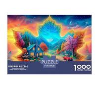 Autumn Leaf LandscapeColossal Jigsaw Puzzles for Adults A Vast Collection of 1000 Advanced, Seemingly Impossible Challenging Puzzle Game Pieces - A Majestic Gift for Determined Adult And Young Adult