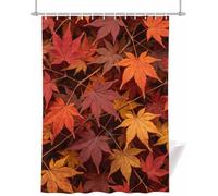 Autumn Leaf Short Shower Curtain 180x150 cm (150cm Drop)