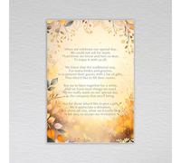 Autumn Leaf Wedding Money Poem/Money Gift Request Poem Cards for Weddings/Elegant Rustic Themed: Autumn Leaves Wedding Money Poem (Pack of 50 without Envelopes)