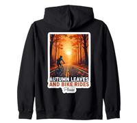 Autumn Leaves And Bike Rides Please Bicycle Fall Lover Quote Zip Hoodie