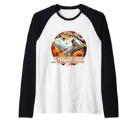 Autumn Leaves and Bird Watching Please Fall Lover Vintage Raglan Baseball Tee