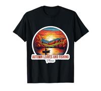 Autumn Leaves and Fishing Please Fall Lover Fisher Vintage T-Shirt