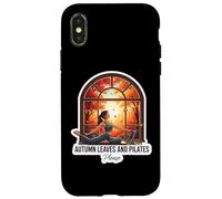 Autumn Leaves And Pilates Please Fall Lover Instructor Quote Case for iPhone X/XS
