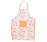 Autumn Leaves and Pumpkins Apron - Fall Harvest Kitchen Cooking and Baking Essentials, Adjustable Neck Strap, Water Resistant, Gift for Thanksgiving and Halloween, One Size Fits Most