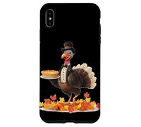 Autumn Leaves and Well Dressed Turkey with Fall Pie Case for iPhone XS Max