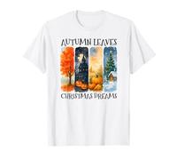 Autumn Leaves Christmas Dreams Cozy Fall Months T-Shirt
