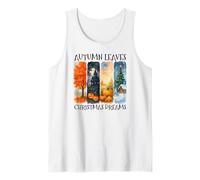 Autumn Leaves Christmas Dreams Cozy Fall Months Tank Top