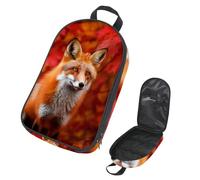 Autumn Leaves Fox Pattern2804 Kitchenware Storage Bag for Picnic, Waterproof Portable Cookware Organizer