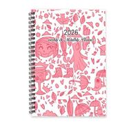 Autumn Leaves Journal 2026 A5 To Do List Notebook Calendar 2026 Diary Ladies Diary Journal Planner for Project Week To View Monthly Year Planner with Dotted Line Note Page Slim