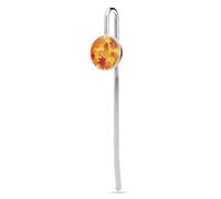 Autumn Leaves of Maple Metal Bookmark 1" Personalized Book Marks Hook Funny Bookmarks for Women Men Cute Bookmark for Teachers Friends Reading Cool Book Marker Book Lover Gifts