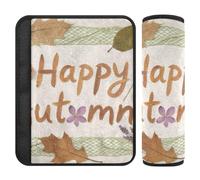 Autumn Leaves Simple North Europe Style 2 pcs car seat Cover pad Protects Your Neck and Shoulders for Auto forro para cinturon de segurida
