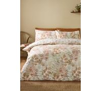 'Autumn Leaves' So Soft Reversible Duvet Cover Set Catherine Lansfield Natural Double