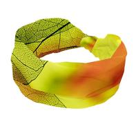 Autumn Leaves Texture in Sunlight Wide Headbands for Women Non Slip Turban Headband Elastic Hair Bands Yoga Hairband Sweat Sports Workout Headwrap