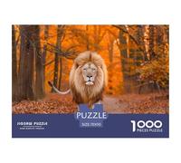 Autumn Lion Jigsaw Puzzles for Adults Animal Puzzles 1000 Piece Impossible Puzzle Home Decoration Gifts 70x50cm/1000pcs