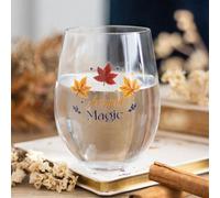 Autumn Magic 500Ml Stemless Glass - Elegant Wine & Cider Gift