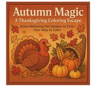 Autumn Magic A Thanksgiving Coloting Book: Stress-Relieving Fall Designs To Color Your Way To Calm