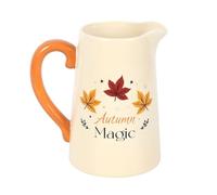 Autumn Magic Ceramic Flower Jug, Elegant Seasonal Decor for Fresh or Dried Arrangements, Versatile Fall Accent, Timeless Design for Home Decor, Not Food Safe
