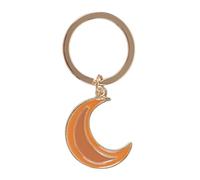 Autumn Magic Moon Keyring, Celestial Enamel Design, Durable Nickel-Free Stainless Steel, Ideal Gift for Dreamers & Astrology Lovers, Stylish & Functional Accessory for Keys & Bags