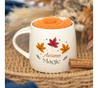 Autumn Magic Mug & Socks Gift Set - Cozy Harvest Moon & Celestial Comfort