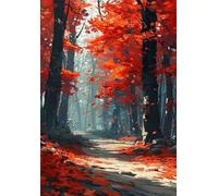 Autumn Maple Forests 150 Piece Jigsaw Puzzle for Adults, Creativity, Challenging and Difficult Puzzle, Brain Teaser Puzzles for Adults 150 Pieces for The Whole for Women, Men