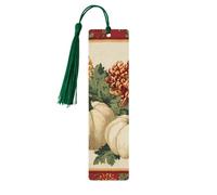 Autumn Maple Leaf Bookmark Red Leaves Wooden Bookmark with Tassel Book Mark for Women Men Reading Page Markers Gifts for Book Lovers