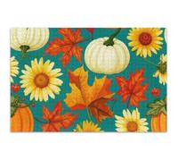 Autumn Maple Leaf Pumpkins Jigsaw Puzzles 500 Piece for Adults Home Decor Art Custom Cool Puzzle for Adults White Elephant, 20.5x14.9 Inch