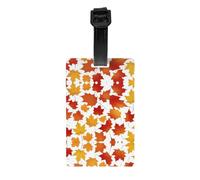 Autumn Maple Leaves YYHWHJDE Prints Portable Luggage Tags