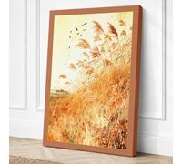 Autumn Migration Boho Canvas Wall Art Print 18x12 Inch
