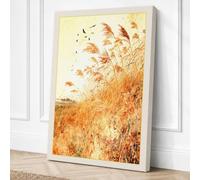 Autumn Migration Boho Canvas Wall Art Print 36x24 Inch