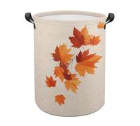 Autumn Minimalist Several Maple Leaf Laundry Baskets Laundry Hamper Waterproof Foldable Storage Bin Dirty Clothes Laundry Basket for Living Room Bathroom