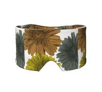 Autumn Modern Colors Gerbera Daisies Floral, Full Eye Covers Light Blocking Eye Mask Sleep Eye and Ear Muffs