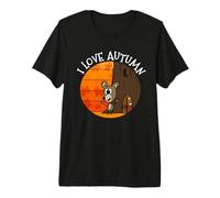Autumn Mouse, I Love Autumn, Wildlife Lover Premium T-Shirt