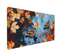 Autumn Mouse Mat 39.3 X 19.7 Inch, Waterproof & Durable Duck Mouse Pad Extra Large Mouse Mat Desk Mat, Non-Slip Rubber Base Gaming Mouse Pad Mousepad for Home Office Accessories 1000x500x3mm -MU397