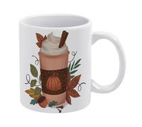 Autumn Mug Coffee Lover Mug Farmhouse Fall Latte Mug Funny Coffee Mug,Man Cave Prints,The Best Gift for Colleagues, Parents, and Grandparents, 110z Men and Women