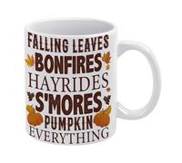 Autumn Mug Fall Mug Autumn Pumpkins Mug Funny Coffee Mug,Man Cave Prints,The Best Gift for Colleagues, Parents, and Grandparents, 110z Men and Women